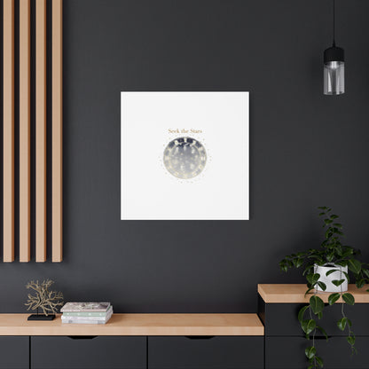 Seek the Stars Canvas | Celestial Astrology Art, Constellation Wall Decor