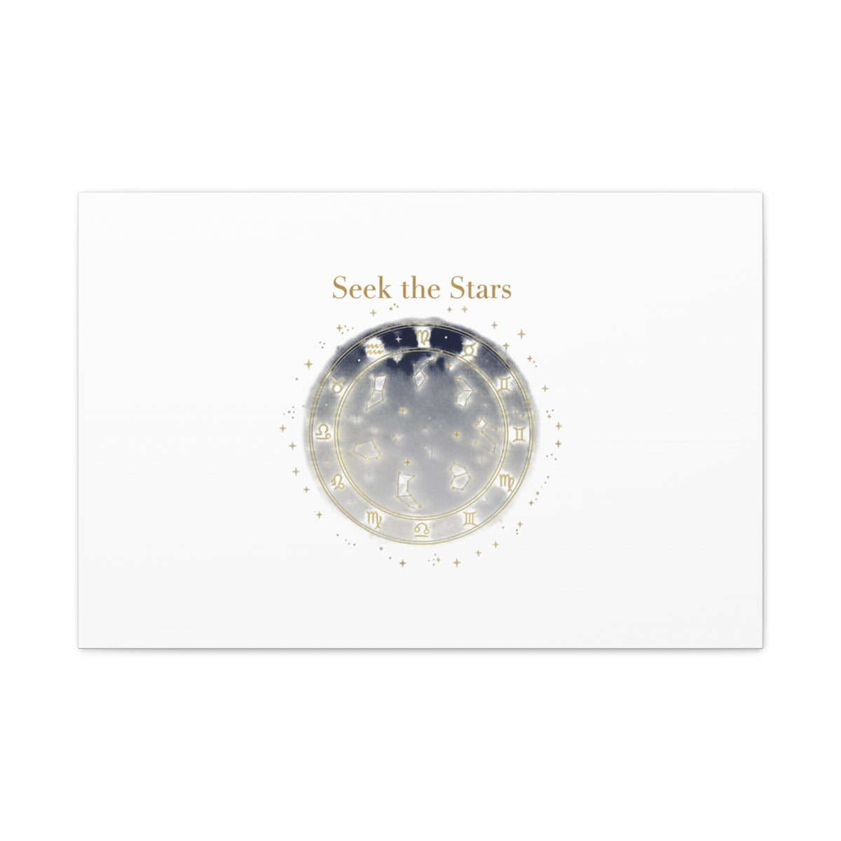 Seek the Stars Canvas | Celestial Astrology Art, Constellation Wall Decor