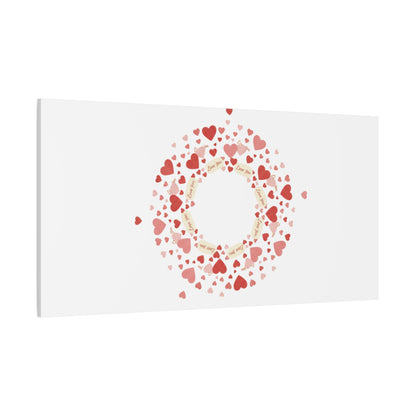 Tiny Heart Wreath Canvas | tiny heart design, valentine doodle